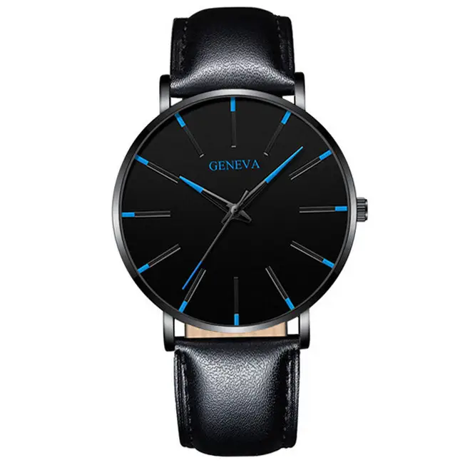 Cross-Border Popular Ultra-Thin Watch Men's Alloy Mesh Strap Simple Quartz Watch Fashion Business Men's Watch Wholesale