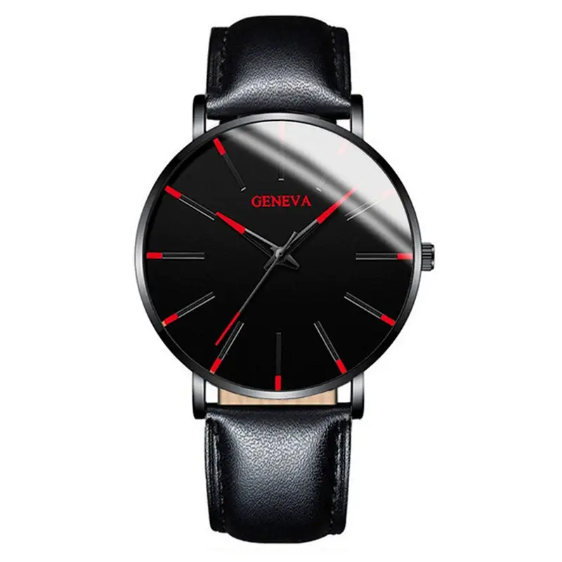 Cross-Border Popular Ultra-Thin Watch Men's Alloy Mesh Strap Simple Quartz Watch Fashion Business Men's Watch Wholesale