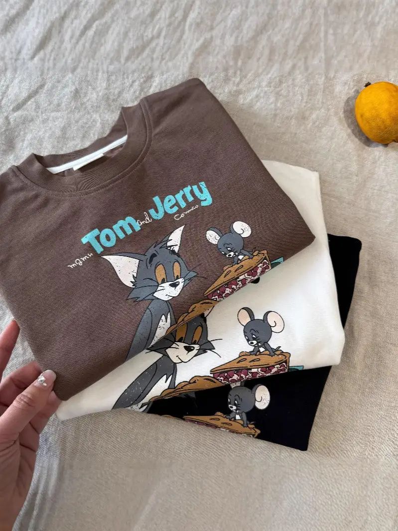 Tom and Jerry Cartoon T-Shirt Brown Kids 2025 - Image 5