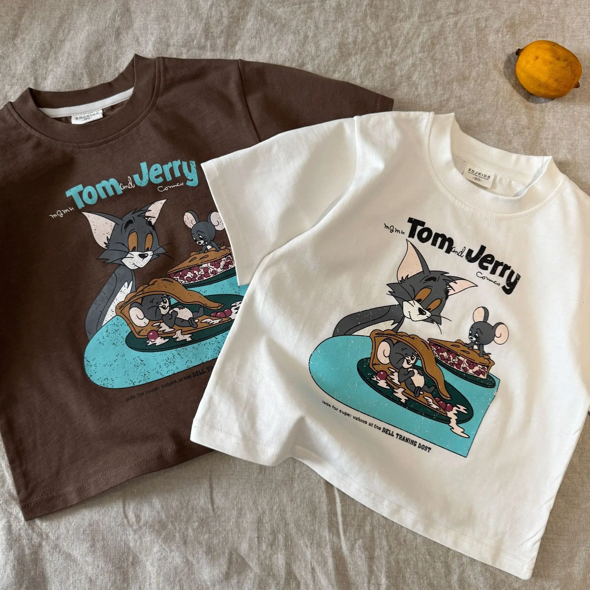 Tom and Jerry Cartoon T-Shirt Brown Kids 2025 — feature 3