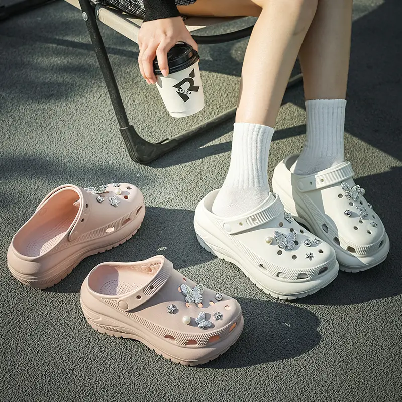 Nanbo Wan Cave Shoes Women's Summer Outdoor Wear Height-increasing Thick-soled Garden Shoes Non-slip Beach Shoes Women's Sandals - Image 10
