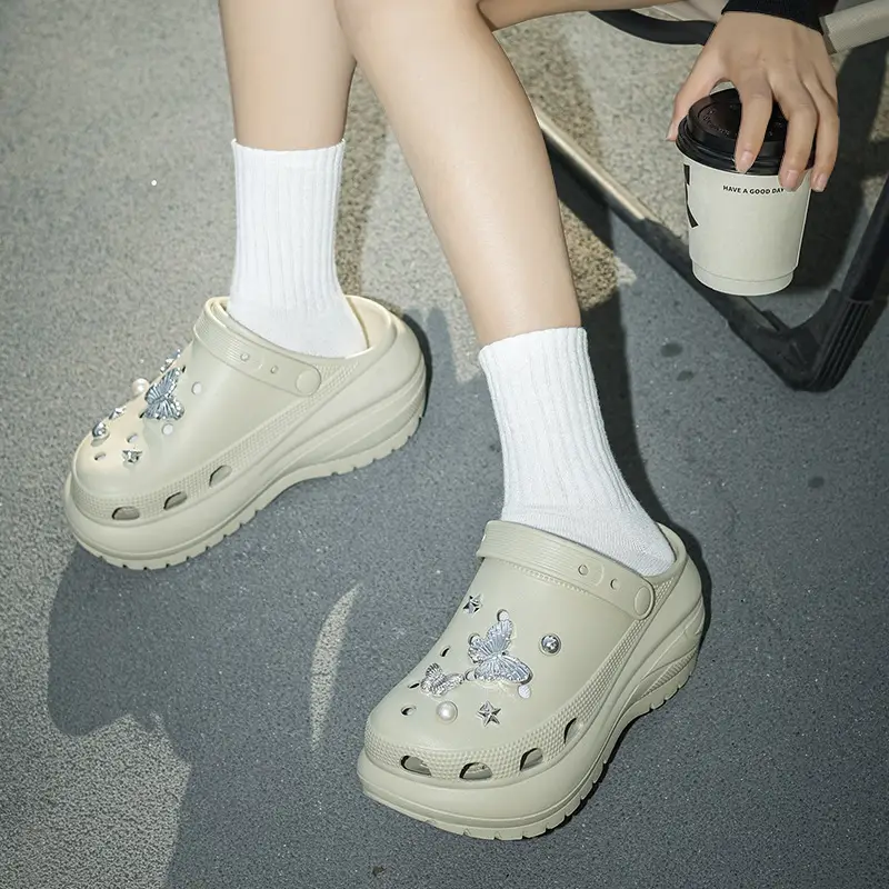 Nanbo Wan Cave Shoes Women's Summer Outdoor Wear Height-increasing Thick-soled Garden Shoes Non-slip Beach Shoes Women's Sandals - Image 12