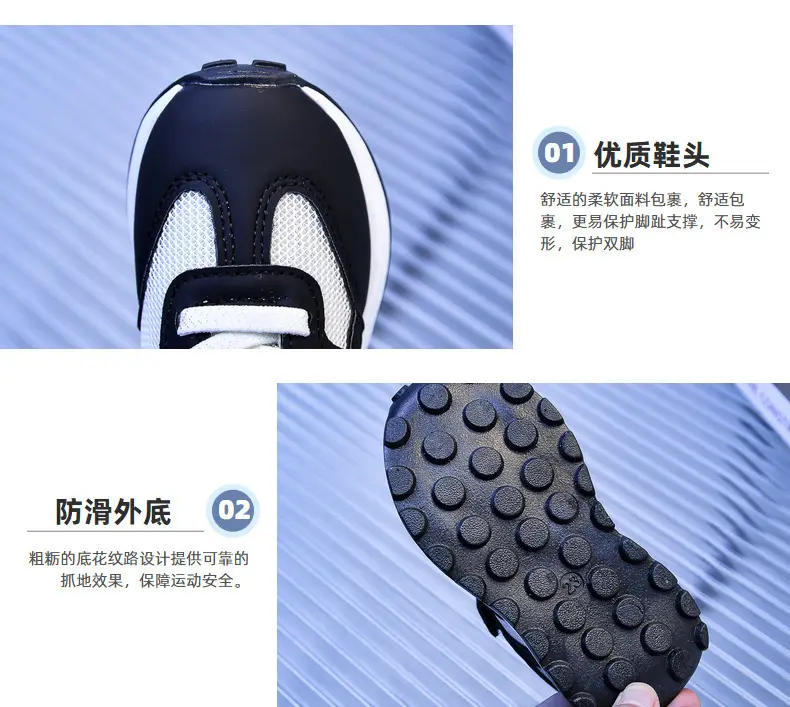 Spring and Autumn New Girls sneaker Children's Shoes 6-12 Years Old Breathable Comfortable Mesh Soft Bottom Running sneaker for Boys — feature 3
