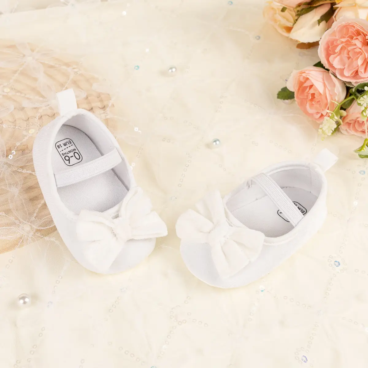 Cross-border New Spring Velvet Bow Princess Shoes Baby Korean Style Cute Solid Color Toddler Shoes — feature 11