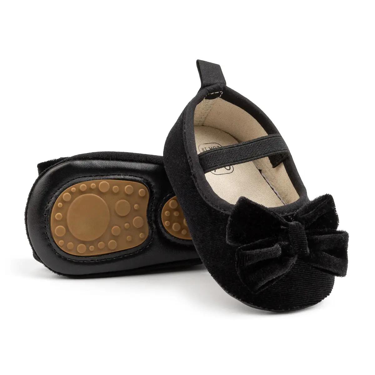 Cross-border New Spring Velvet Bow Princess Shoes Baby Korean Style Cute Solid Color Toddler Shoes — feature 17