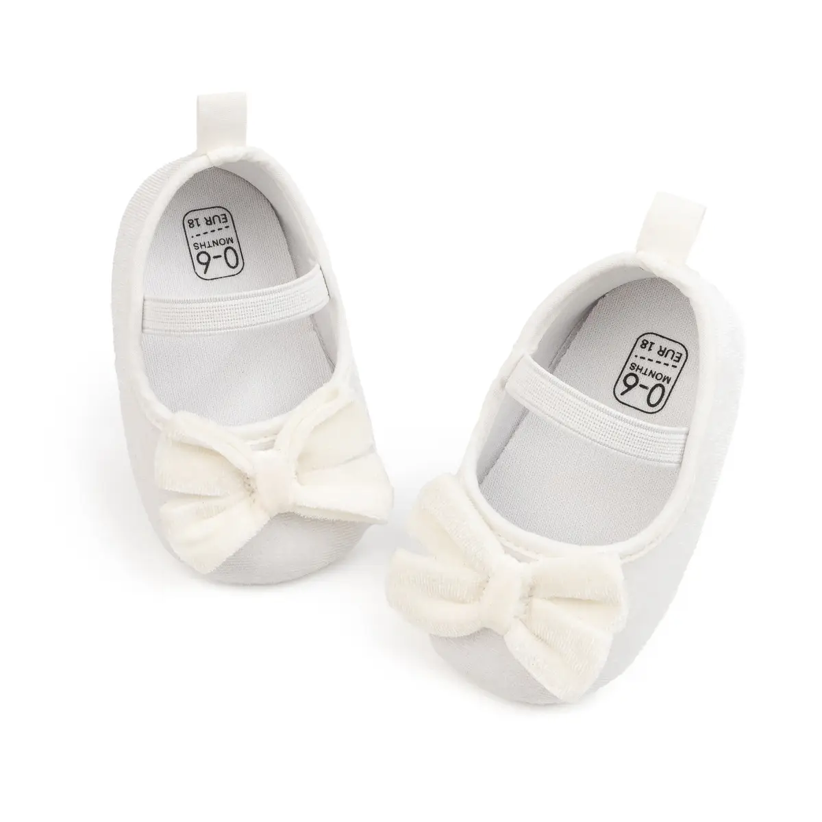 Cross-border New Spring Velvet Bow Princess Shoes Baby Korean Style Cute Solid Color Toddler Shoes — feature 19