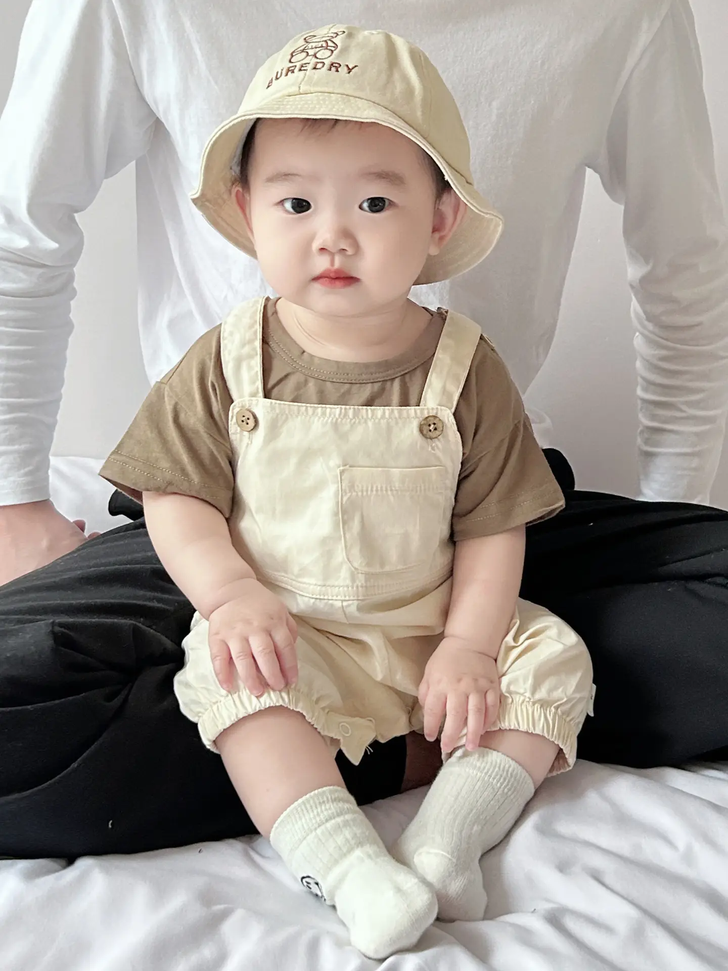 Brown Over-the-Foot Suspenders Pants Set for Boys 2025 - Image 8