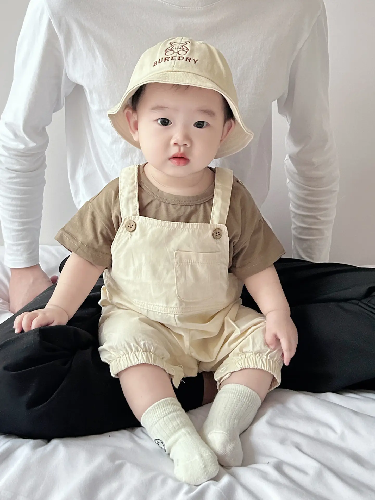 Brown Over-the-Foot Suspenders Pants Set for Boys 2025 - Image 9