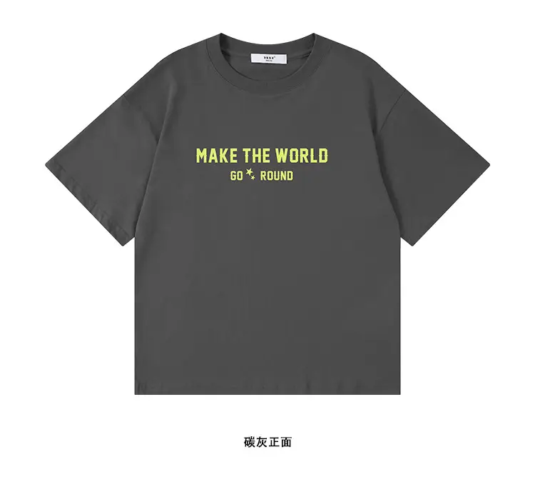 Kids American Style Printed T-Shirt Grey Short Sleeve — feature 31