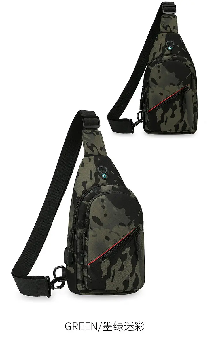 USB Rechargeable Men's Camo Crossbody Bag Large Capacity — feature 14
