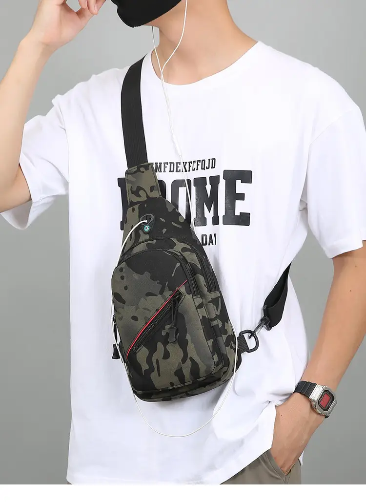 USB Rechargeable Men's Camo Crossbody Bag Large Capacity — feature 32