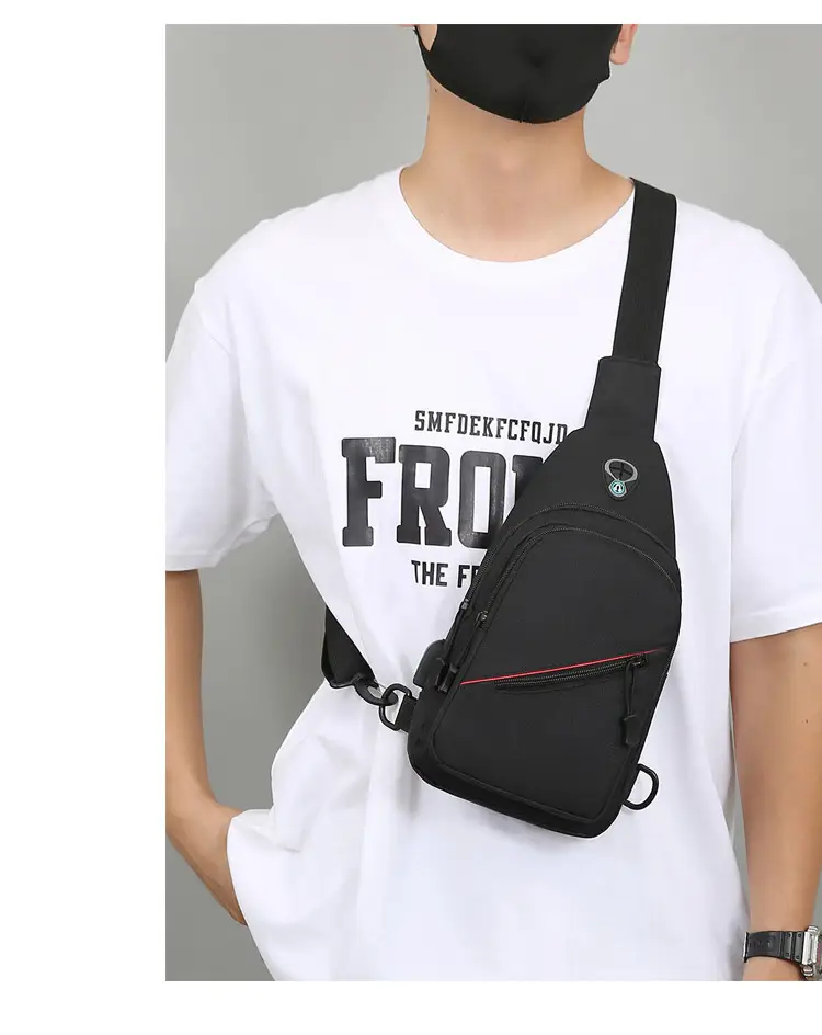USB Rechargeable Men's Camo Crossbody Bag Large Capacity — feature 35