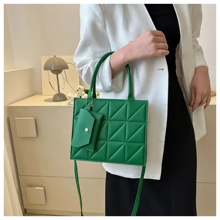 Blue Quilted Shoulder Bag for Women 2025