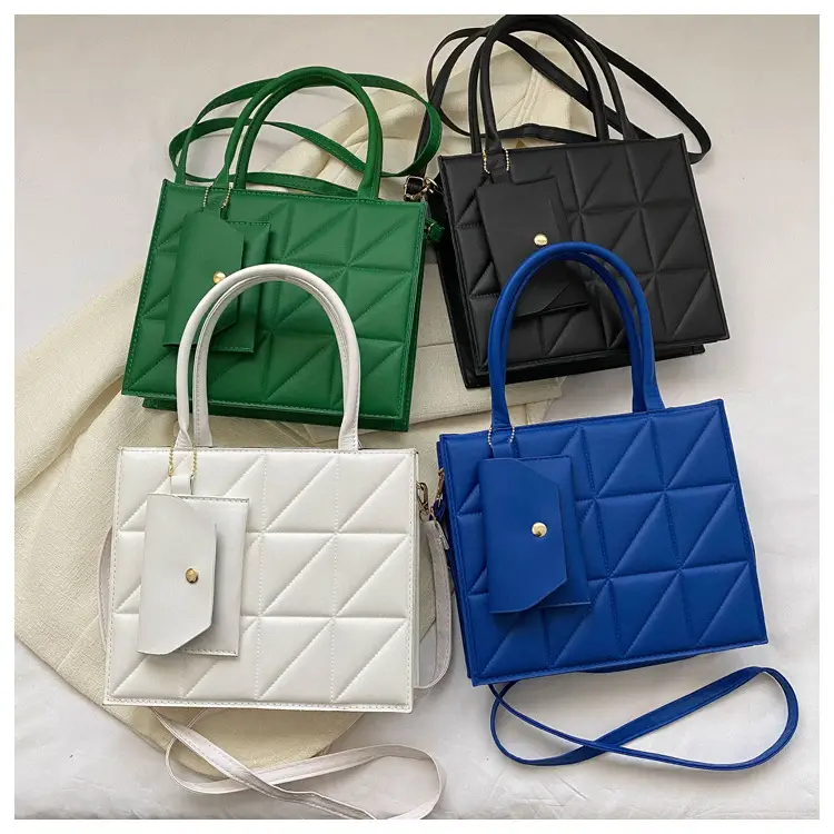 Blue Quilted Shoulder Bag for Women 2025