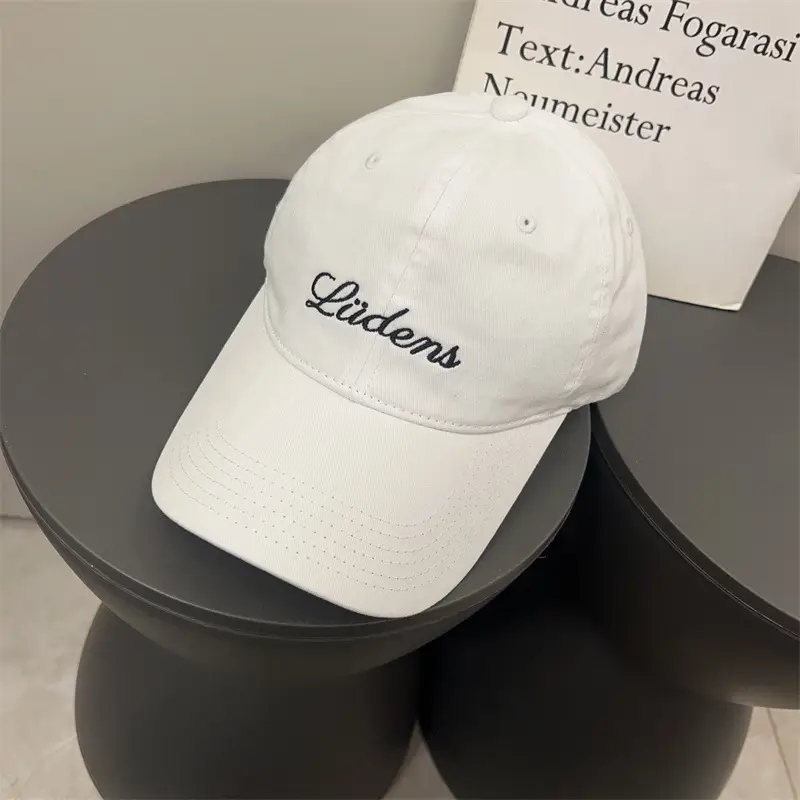 Women's Letter Embroidered Cap White Korean Style - Image 13