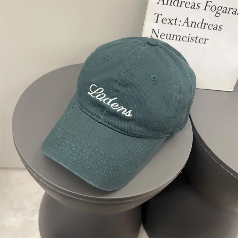 Women's Letter Embroidered Cap White Korean Style - Image 2