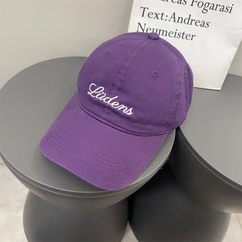 Women's Letter Embroidered Cap White Korean Style - Image 3