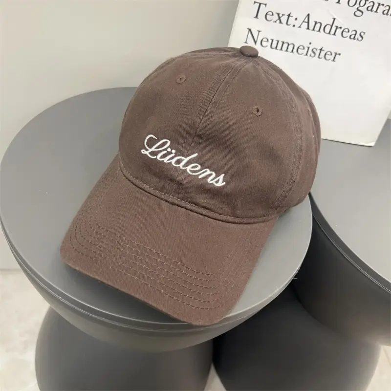 Women's Letter Embroidered Cap White Korean Style - Image 4