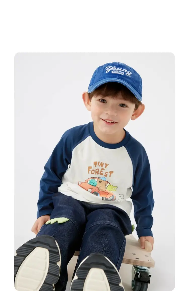 Boys Long Sleeve T-Shirt Pure Cotton Spring Autumn 2026 — feature 4