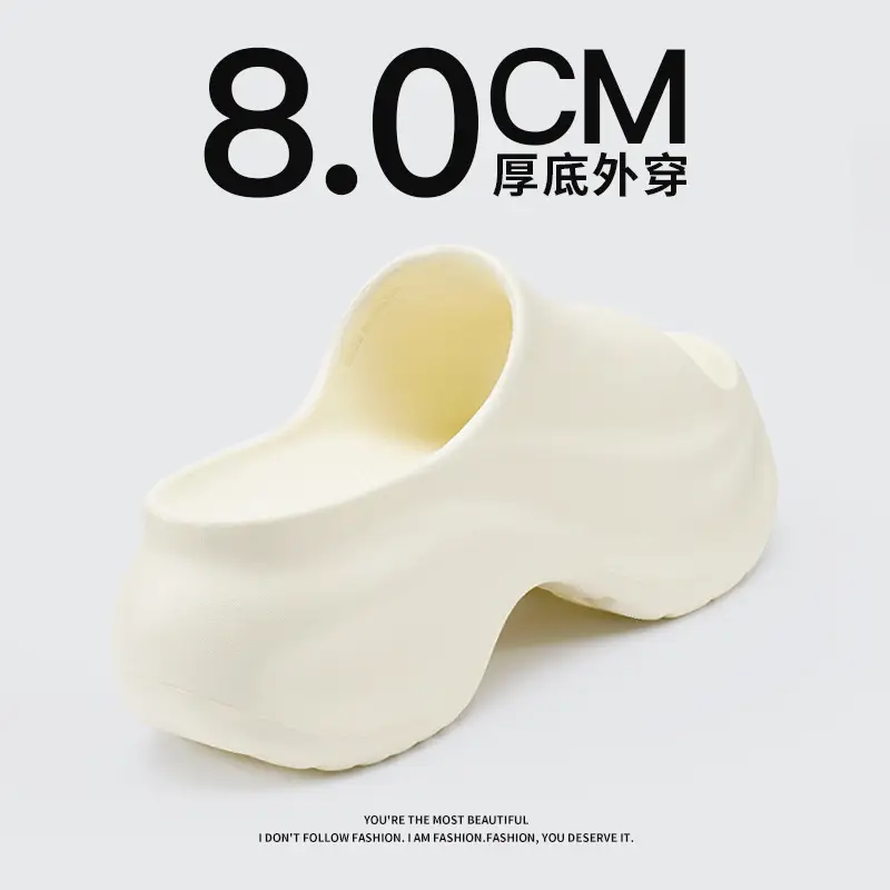 Thick Slippers Women's Summer Non-slip Sandals Women's Height-increasing Soft-soled Women's Fashionable Outdoor Beach Sandals - Image 5