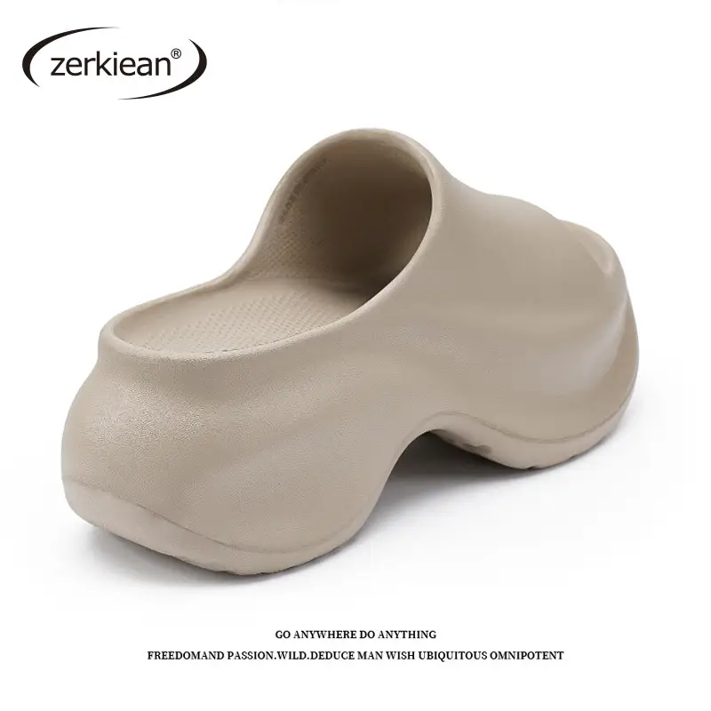 Thick Slippers Women's Summer Non-slip Sandals Women's Height-increasing Soft-soled Women's Fashionable Outdoor Beach Sandals - Image 3