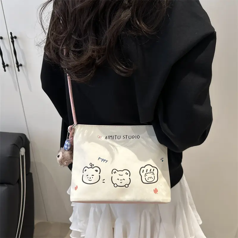 Women's Cute Cartoon Shoulder Bag Pink Handle 2025 - Image 4