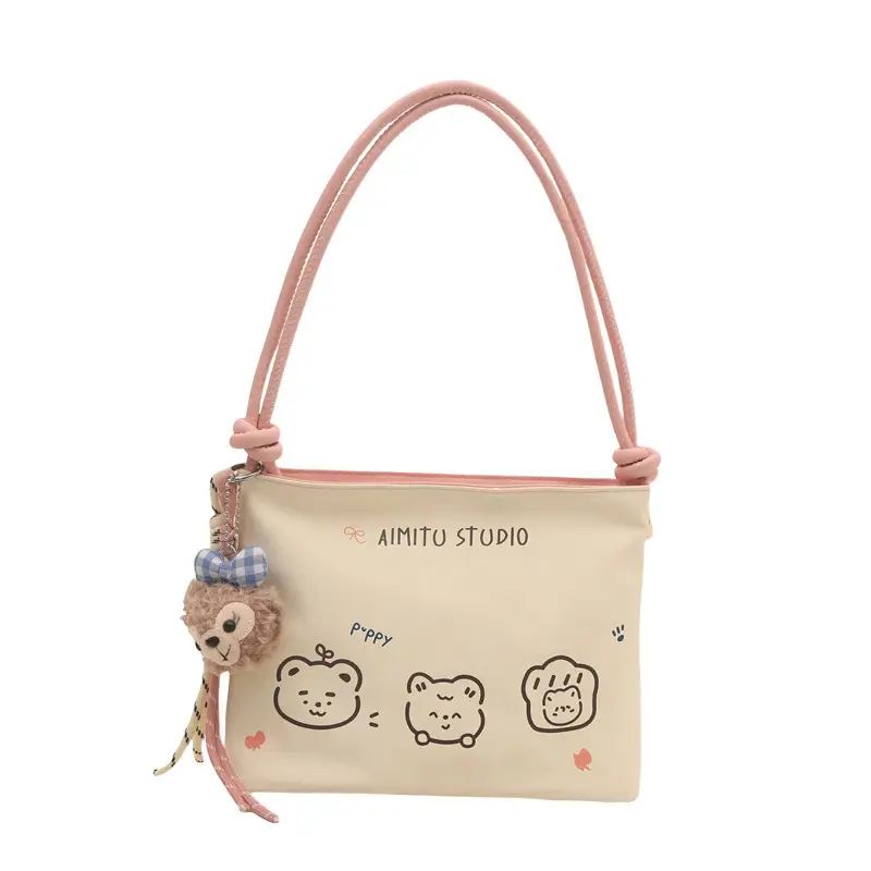 Women's Cute Cartoon Shoulder Bag Pink Handle 2025 - Image 7