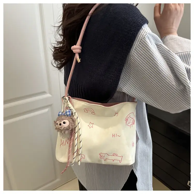 Women's Cute Cartoon Shoulder Bag Pink Handle 2025 — feature 15