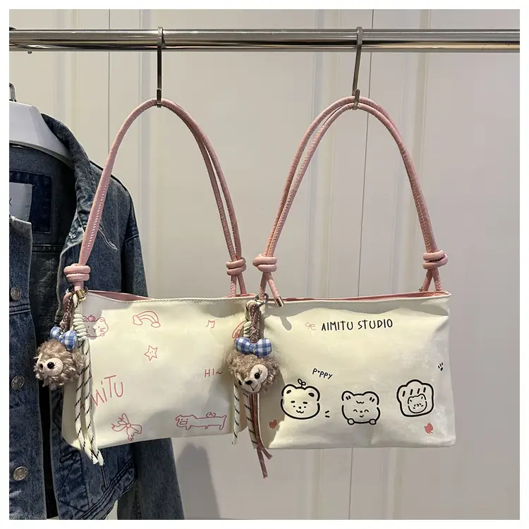 Women's Cute Cartoon Shoulder Bag Pink Handle 2025 — feature 20