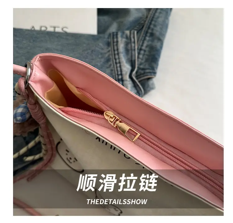 Women's Cute Cartoon Shoulder Bag Pink Handle 2025 — feature 6