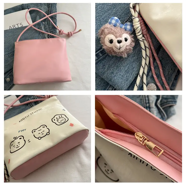 Women's Cute Cartoon Shoulder Bag Pink Handle 2025 — feature 8