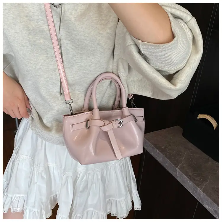 Women's Cream Korean Style Bucket Bag 2025 — feature 19