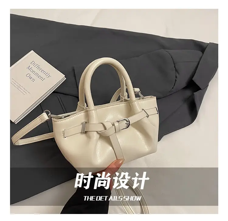 Women's Cream Korean Style Bucket Bag 2025 — feature 7