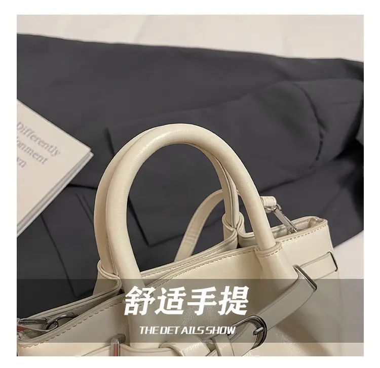 Women's Cream Korean Style Bucket Bag 2025 — feature 8