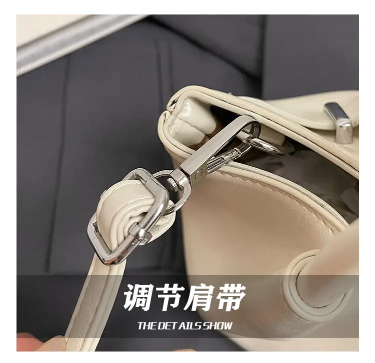 Women's Cream Korean Style Bucket Bag 2025 — feature 9