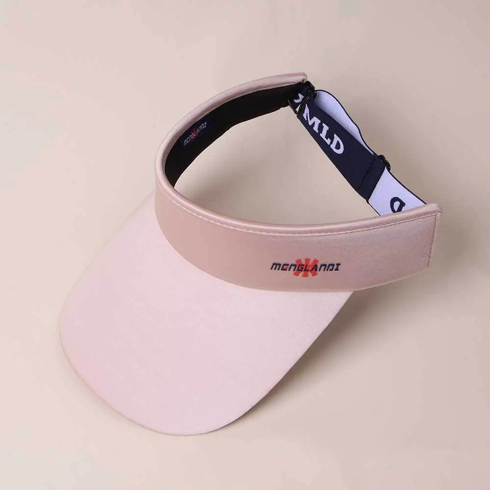 Women White UV Visor Hat with Extended Brim - Image 4
