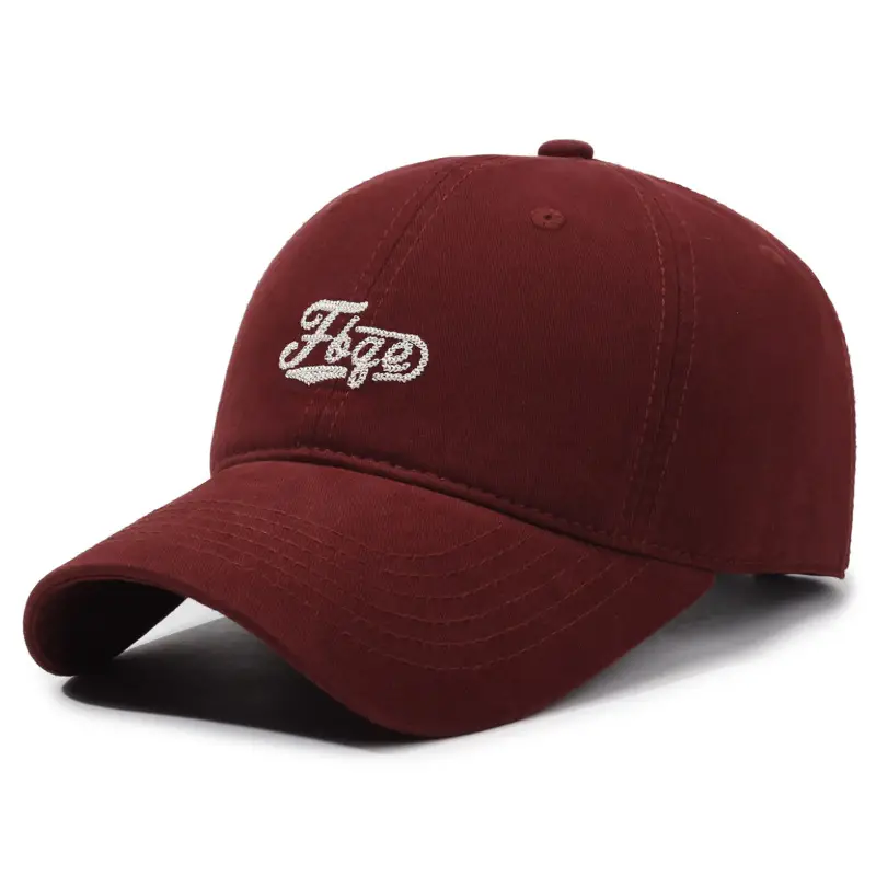 Men's Black Embroidered Baseball Cap with Curved Brim - Image 3