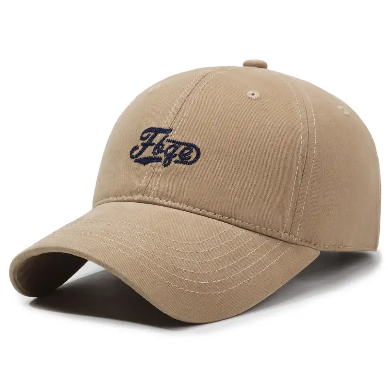 Men's Black Embroidered Baseball Cap with Curved Brim - Image 4
