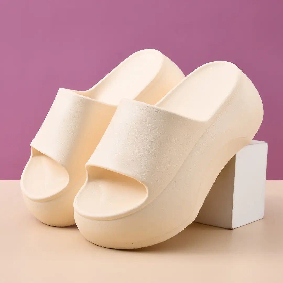 Thick Bottom Slides Women's Summer Non-slip Breathable Slippers EVA Wear-resistant Non-stinky Foot Platform Bottom Outer Wear Sandals - Image 7