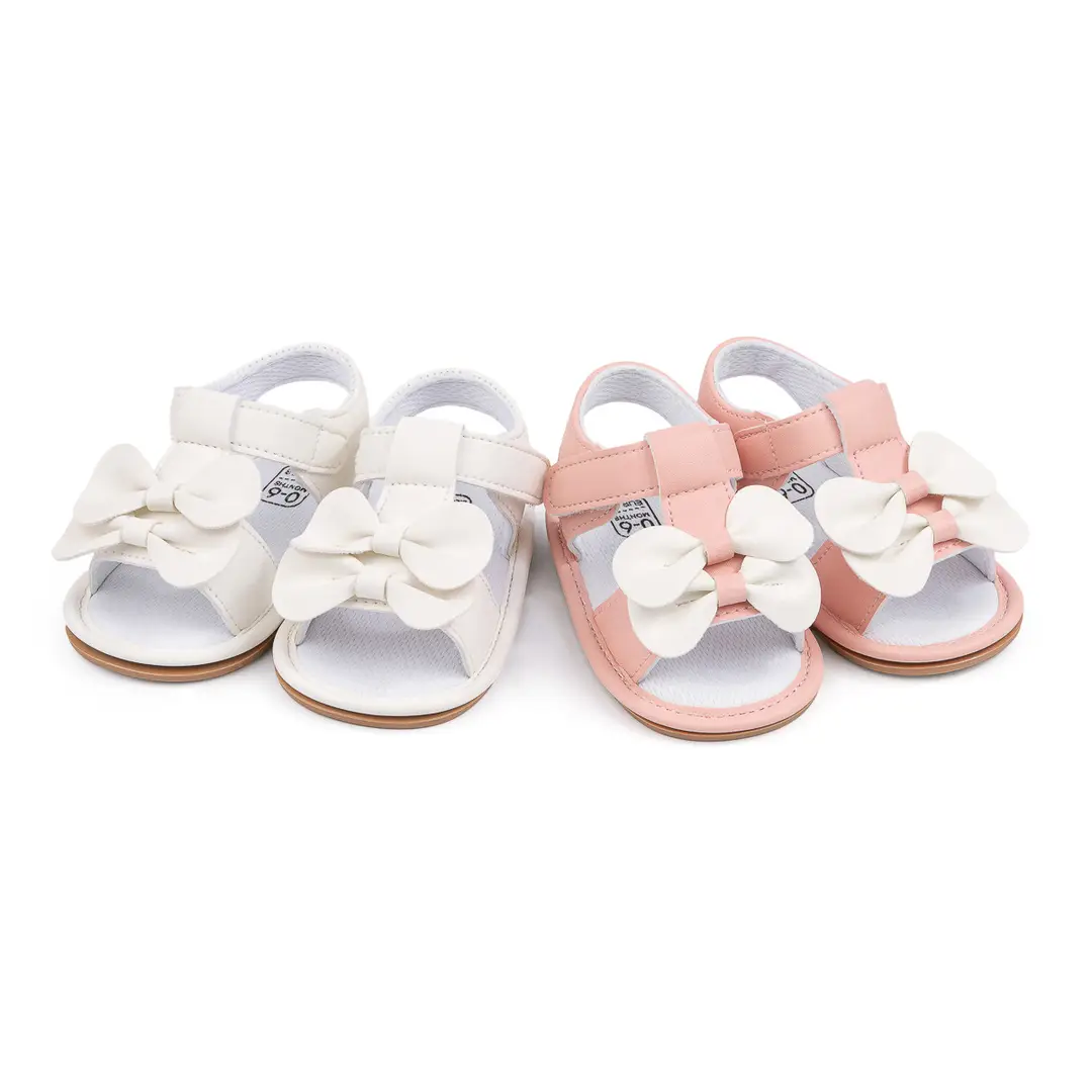 Cross-border New Summer Baby Cute Bow Sandals Baby Girl Solid Color Rubber Bottom Toddler Shoes Baby Shoes - Image 7