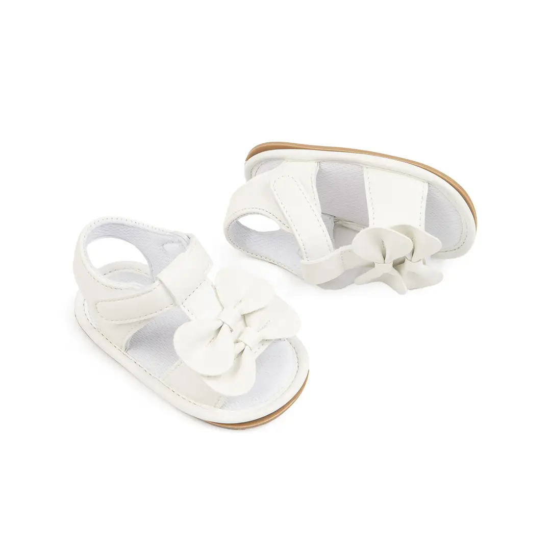 Cross-border New Summer Baby Cute Bow Sandals Baby Girl Solid Color Rubber Bottom Toddler Shoes Baby Shoes — feature 16