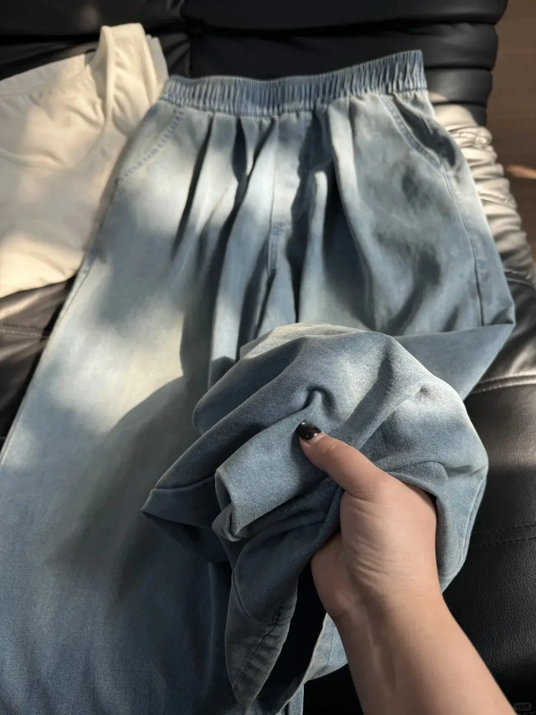 Summer 2026 New High-Waisted Casual Elastic Drapey Tencel Jeans for Women, Slimming Wide-Leg Yamamoto Long Pants — feature 13