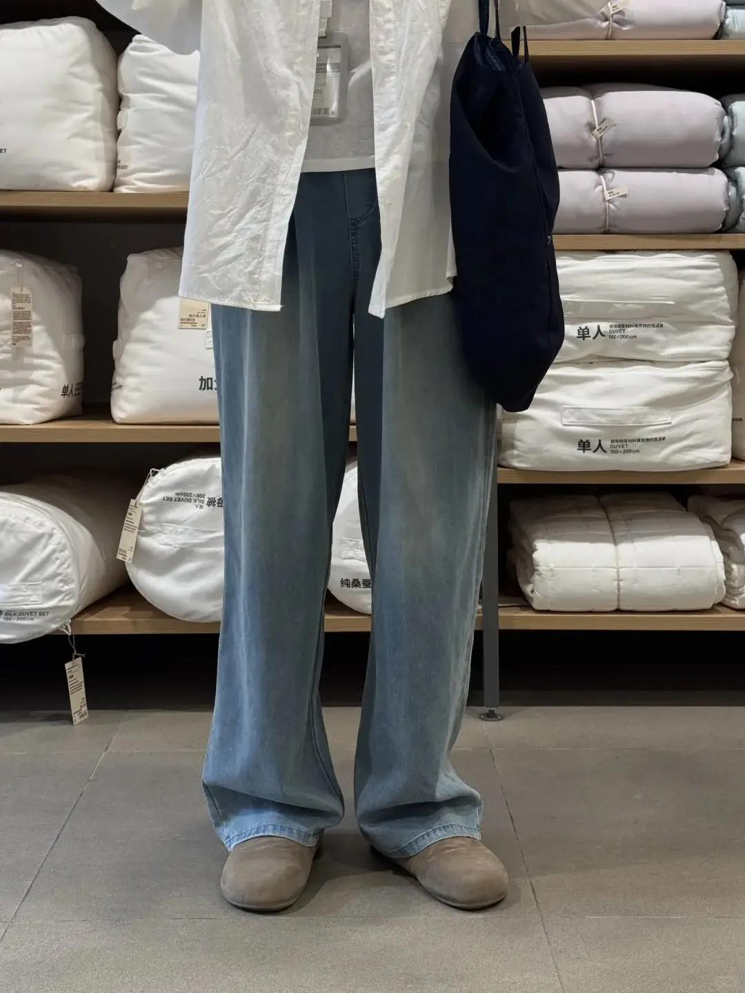 Summer 2026 New High-Waisted Casual Elastic Drapey Tencel Jeans for Women, Slimming Wide-Leg Yamamoto Long Pants — feature 16
