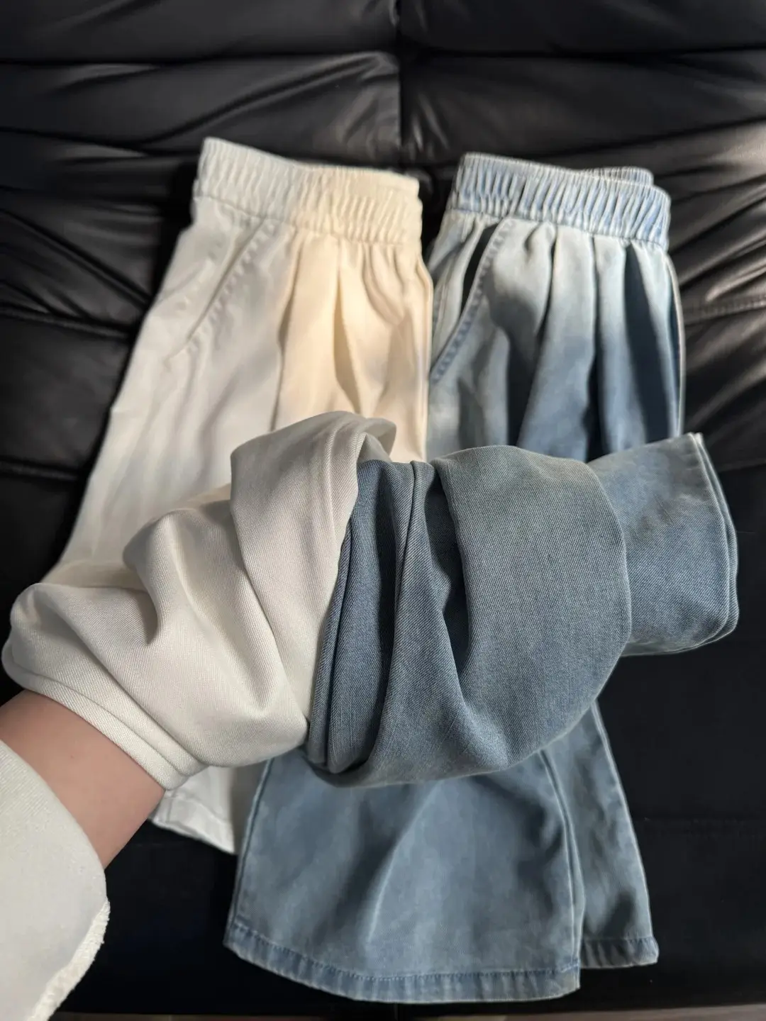 Summer 2026 New High-Waisted Casual Elastic Drapey Tencel Jeans for Women, Slimming Wide-Leg Yamamoto Long Pants — feature 5