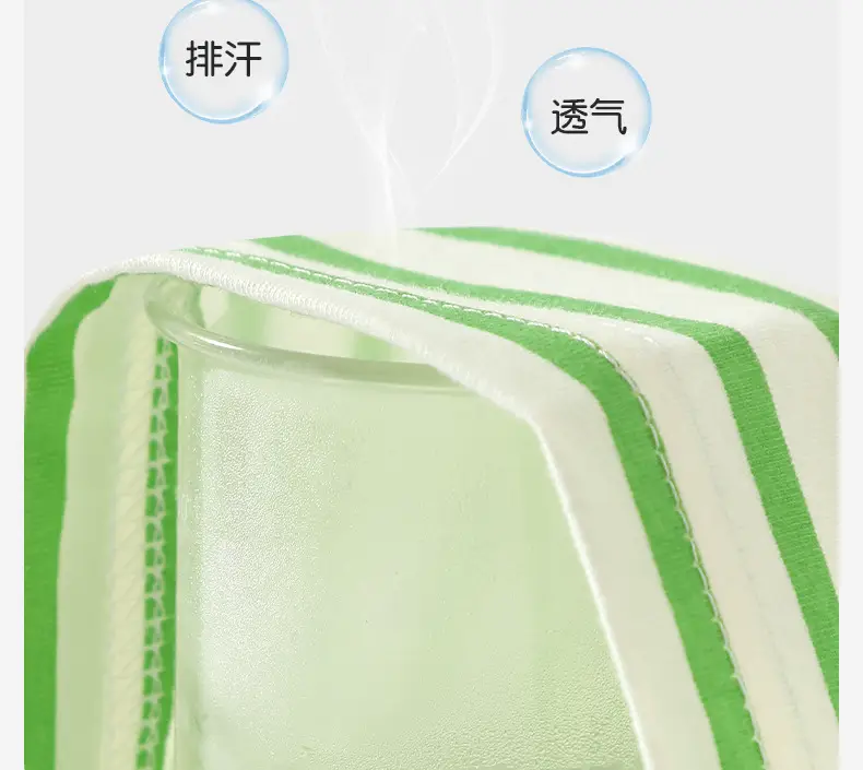 Baby Cotton T-Shirt Green Striped Summer Wear — feature 7