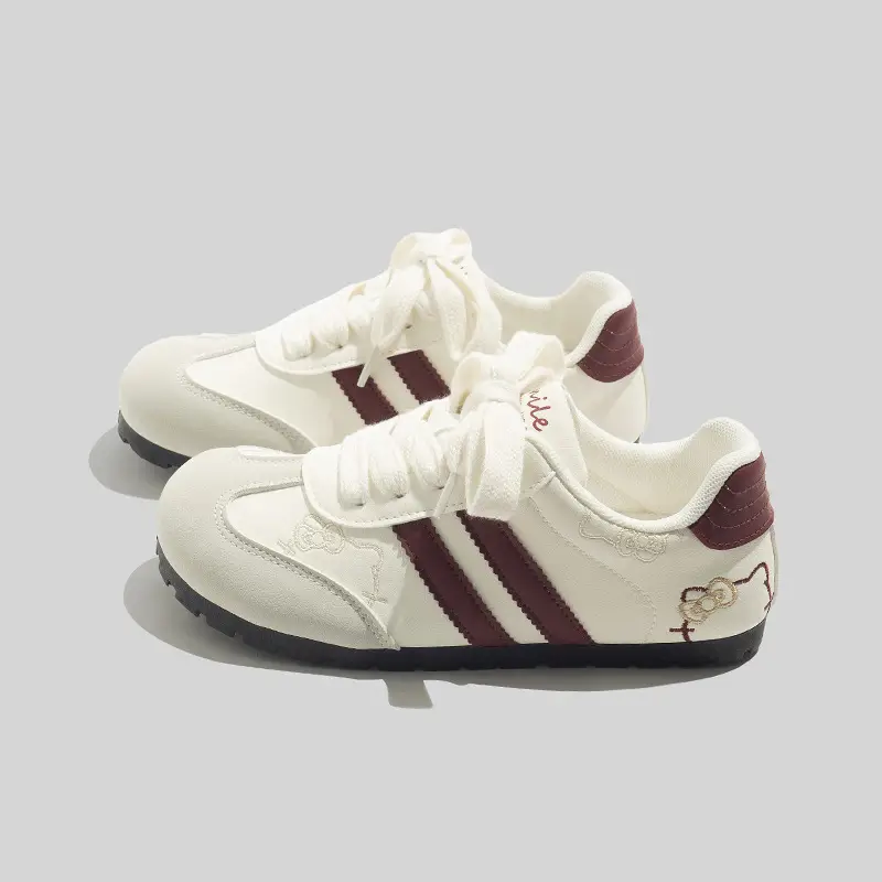 Bell 2026 Spring New Thin-Soled Fashion Sneakers for Women, Autumn Versatile Flat German Training Shoes, Round-Toe Casual Shoes for Women