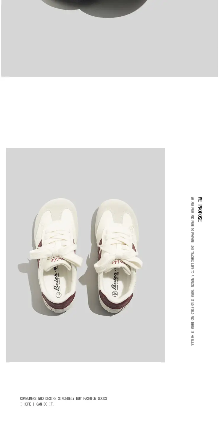 Bell 2026 Spring New Thin-Soled Fashion Sneakers for Women, Autumn Versatile Flat German Training Shoes, Round-Toe Casual Shoes for Women — feature 6