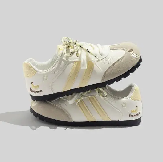 Bell 2026 Spring New Thin-Soled Fashion Sneakers for Women, Autumn Versatile Flat German Training Shoes, Round-Toe Casual Shoes for Women