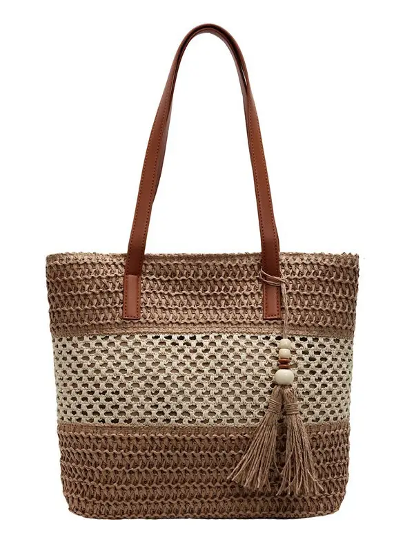 Handwoven Straw Commuter Bag for Women 2025 - Image 8