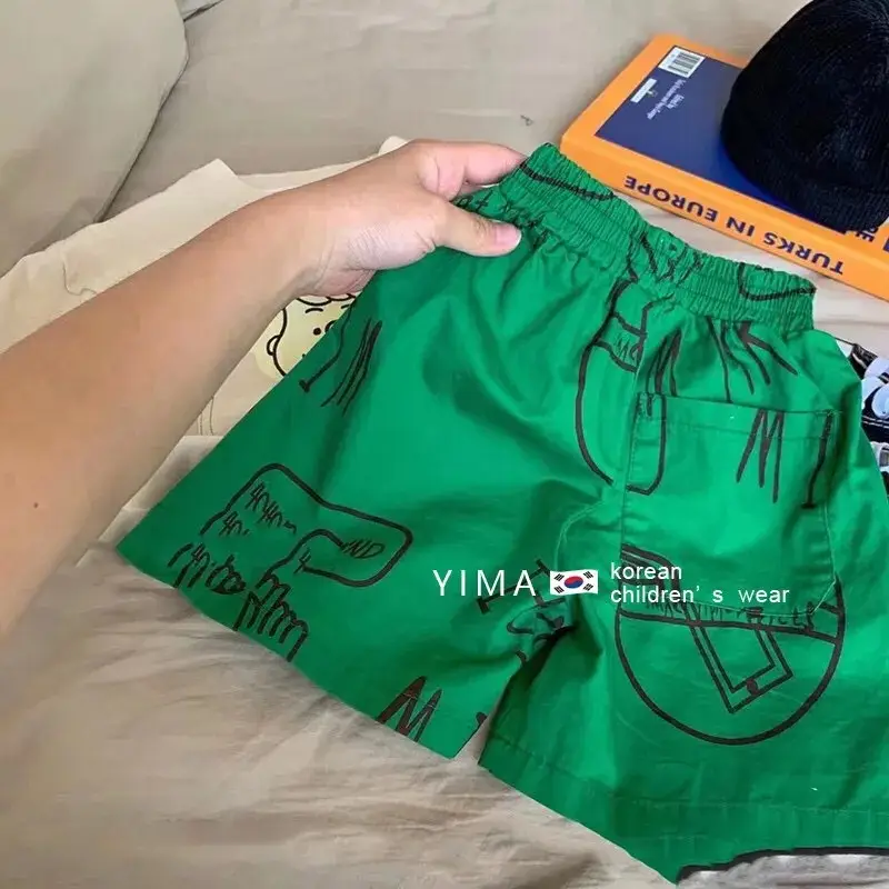 Korean Kidsren Boys Cartoon T-Shirt Shorts Set 2023 — feature 6